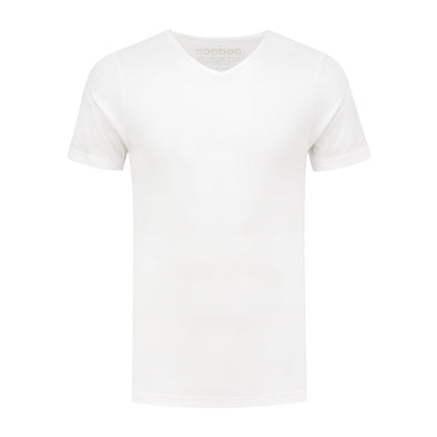 nooboo luxe bamboo t-shirt met v-hals 185 gram (8 kleuren)