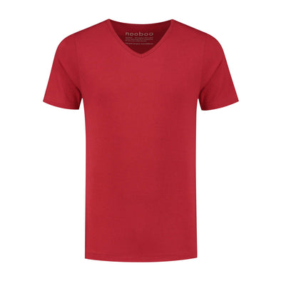 nooboo luxe bamboo t-shirt met v-hals 185 gram